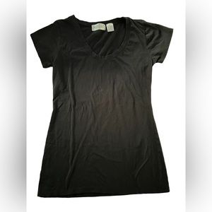 Geri C New York Black Short Sleeve T Shirt Large